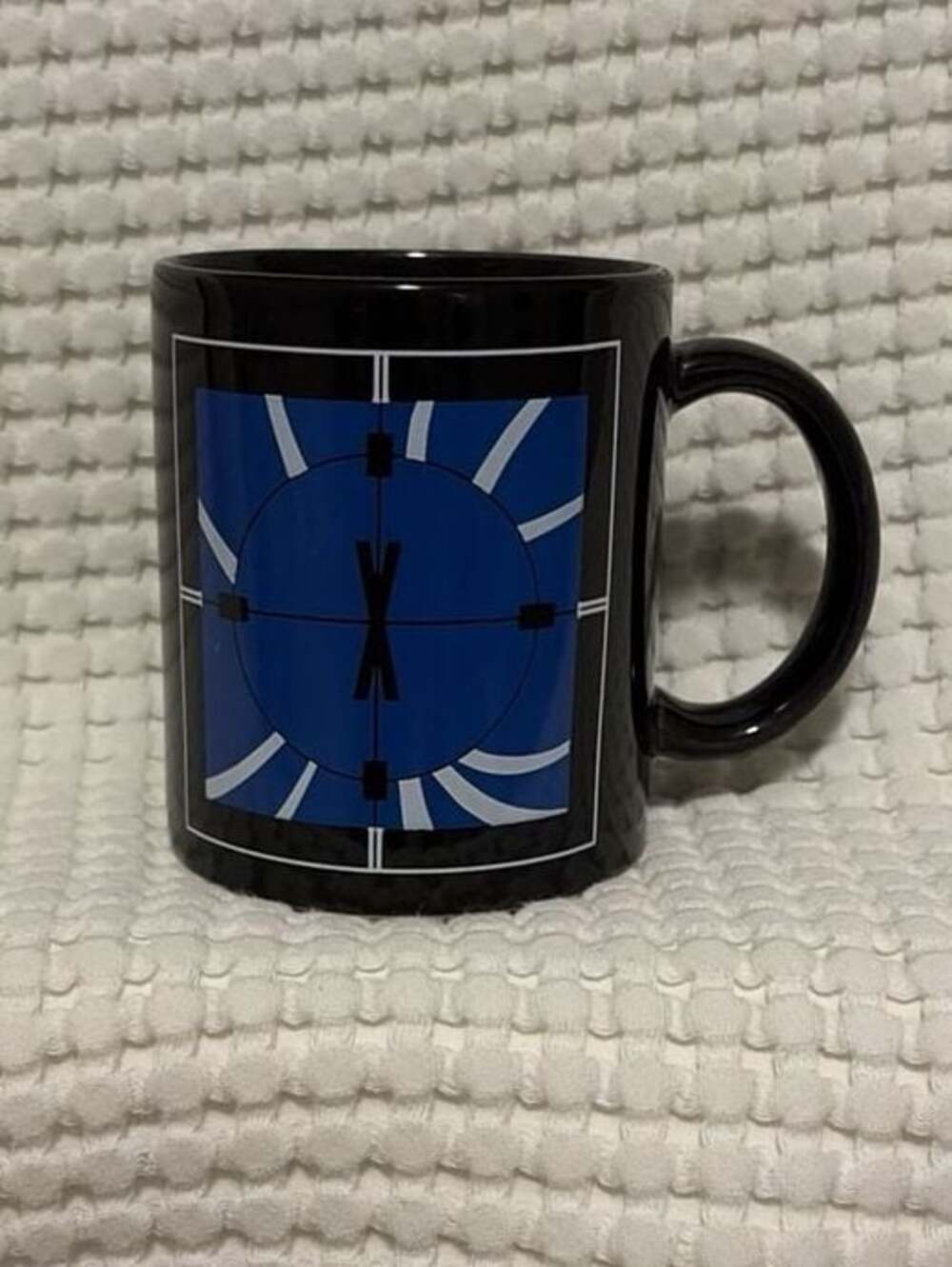 Vintage 1995 The X-Files Radar Scope Black Coffee Mug